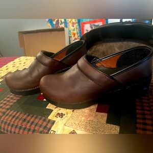 Dansko brown leather shoes